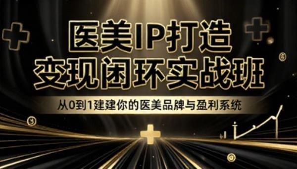 医美IP打造变现闭环实战班商业课程
