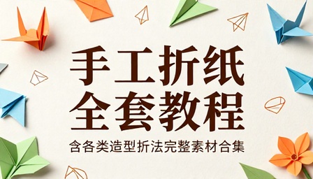 手工折纸全套视频教程含各类造型折法完整素材合集
