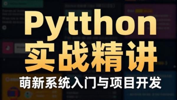 Python实战精讲：萌新系统入门与项目开发