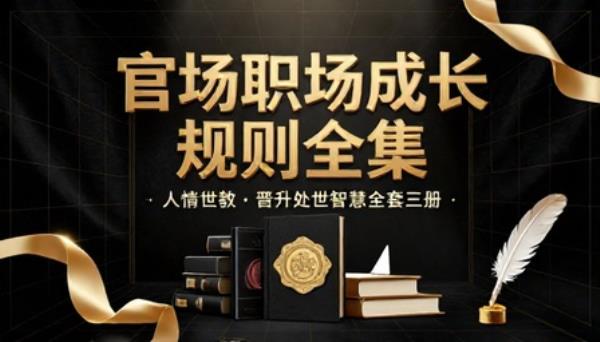 官场职场成长规则全集人情世故晋升处世智慧全套三册书籍