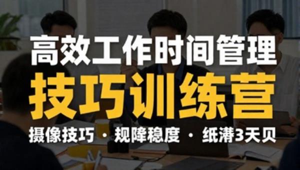 高效工作时间管理技巧训练营