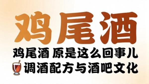 鸡尾酒原来是这么回事儿：调酒配方与酒吧文化
