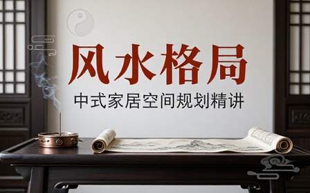 中式传统风水布局讲解课程学习居家风水规划相关知识