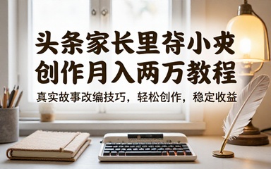 头条家长里短小故事创作月入两万教程