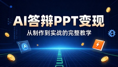 AI 答辩 PPT 制作赛道变现实操教学课程