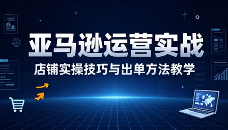 亚马逊平台店铺运营实操技巧与出单方法教学