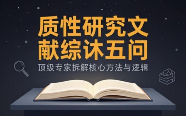 顶级专家拆解质性研究论文文献综述五问