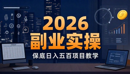 2026 年副业项目保底日入五百实操教学