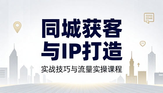 同城获客技巧与教培 IP 流量打造实操课程