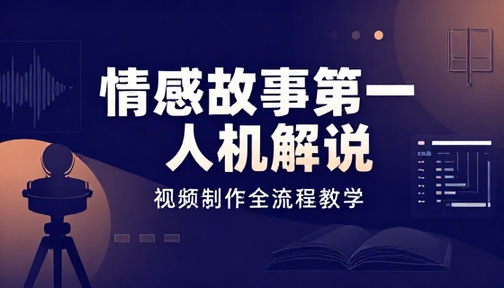 情感故事第一人称解说视频制作教学