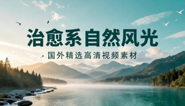 国外精选治愈系自然风光美景高清视频素材