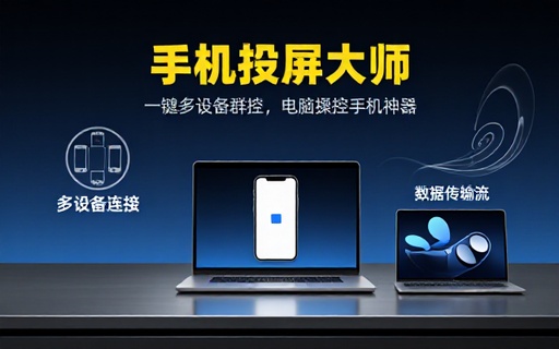 纯免费！手机高清一键投屏电脑，支持多设备群控，流畅丝滑投屏，电脑控制操纵手机，开源支持win和mac系统
