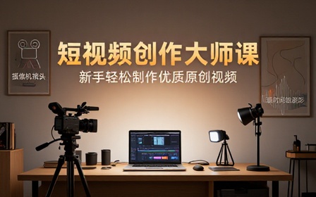 短视频拍摄剪辑创作课程新手轻松制作优质原创视频作品