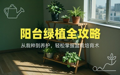 家庭阳台绿植栽种技术学习掌握盆栽养护培育方法