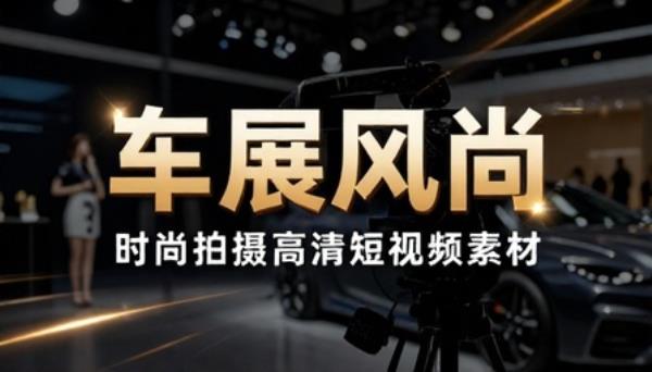 车展车模时尚拍摄高清短视频素材