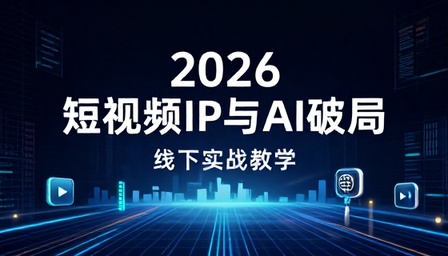 2026 短视频 IP 与 AI 破局线下实战教学