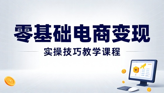 零基础知识电商变现实操技巧教学课程