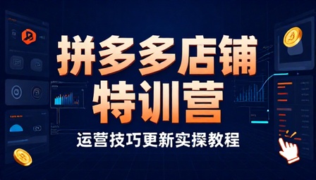 拼多多店铺特训营运营技巧更新实操教程