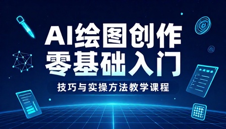 AI 绘图创作零基础入门技巧与实操方法教学课程