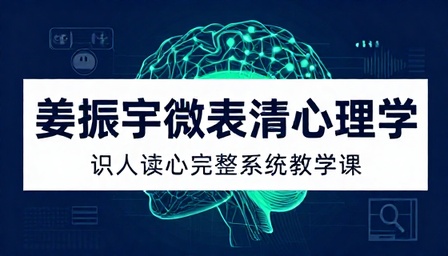 姜振宇微表情心理学应用识人读心完整系统教学课