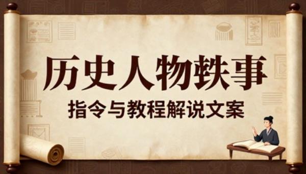 历史人物轶事解说文案【指令与教程】