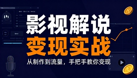 影视解说视频制作与流量变现实操教程