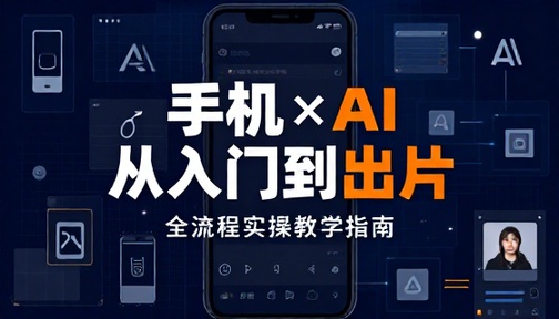 手机搭配 AI 工具从入门到出片全流程实操教学