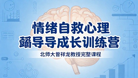 北师大曾祥龙情绪自救心理疏导成长训练营完整课程