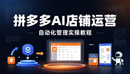 拼多多 AI 店铺运营与自动化管理实操教程