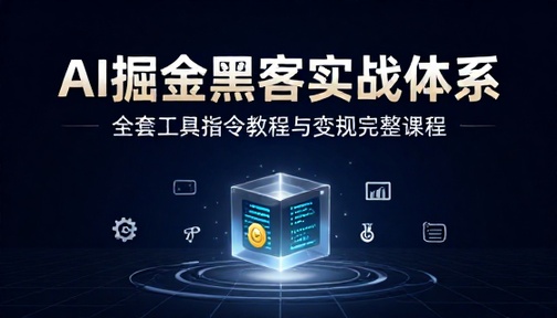 AI 掘金黑客全套实战体系含工具指令教程变现完整课程