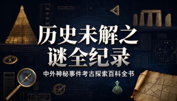 历史未解之谜全纪录中外神秘事件考古探索百科全书
