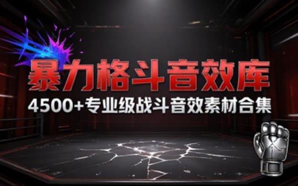 4500动作格斗音效素材合集！专业级格斗音效素材包，影视后期剪辑音效内容BOOMLibraryViolentCombat
