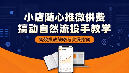 小店随心推微付费撬动自然流投手教学