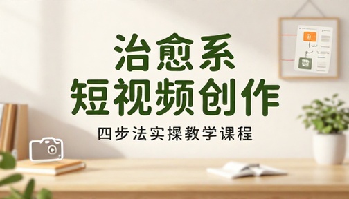 治愈系短视频内容创作四步法实操教学课程