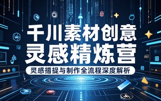 千川素材创意灵感获取与制作教学课程