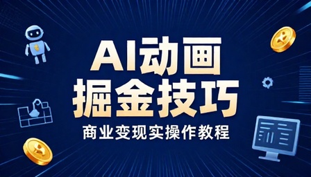 AI 动画掘金技巧与商业变现实操教程