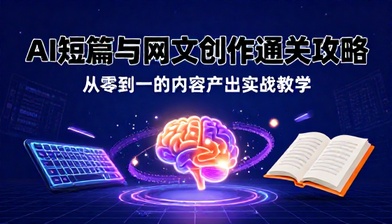 AI 短篇与网文创作通关攻略内容产出教学