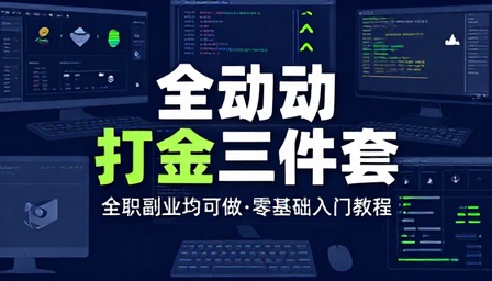 三款游戏全自动打金全职副业均可做教程