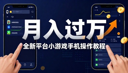 全新平台小游戏手机操作月入过万教程