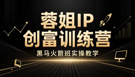 蓉姐 IP 创富训练营黑马火箭班实操教学