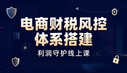电商财税风控体系搭建与利润守护线上课