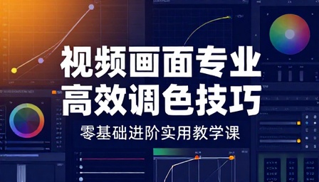 视频画面专业高效调色技巧零基础进阶实用教学课
