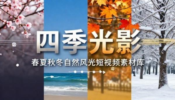 春夏秋冬四季自然风光短视频素材
