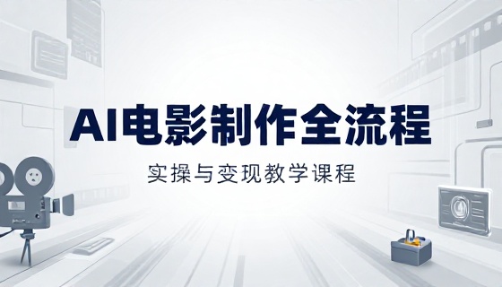 AI 电影制作全流程实操与变现教学课程