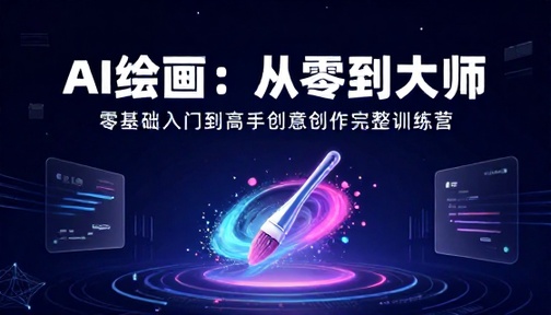 AI 绘画零基础入门到高手创意创作训练营完整课程