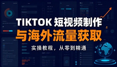 TIKTOK 短视频制作与海外流量获取实操教程