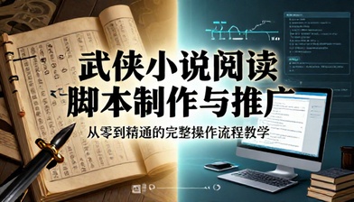武侠小说阅读脚本制作与推广操作流程教学
