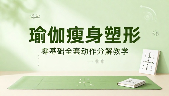零基础瑜伽瘦身塑形全套动作练习详细分解教学课程