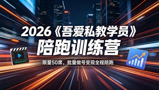 2026《吾爱私教学员》陪跑训练营