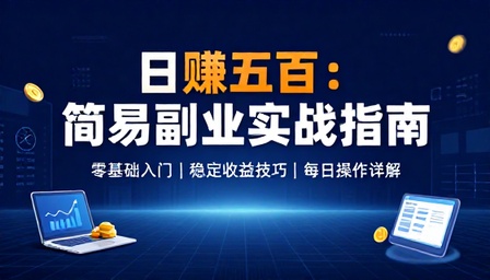 简易操作副业项目每日稳定收益五百教程